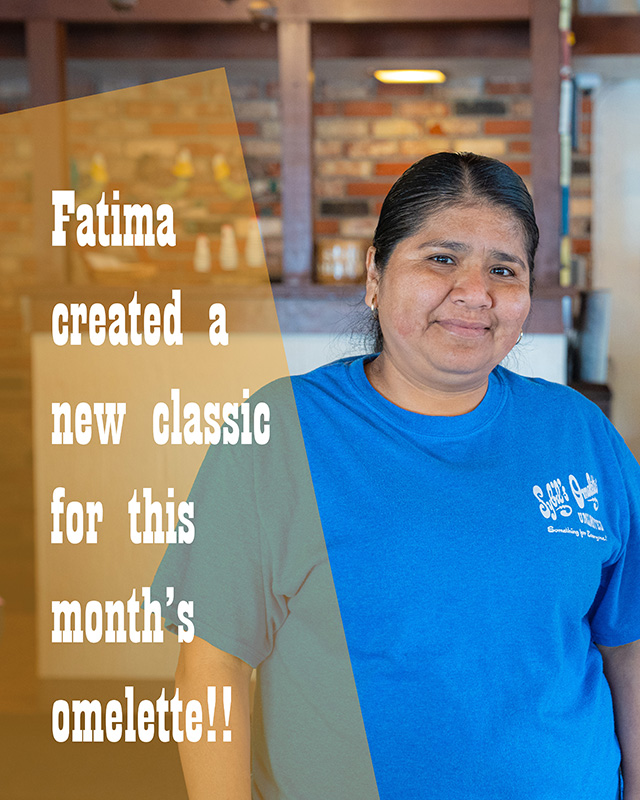Fatima created a new classic for this month's omelette!